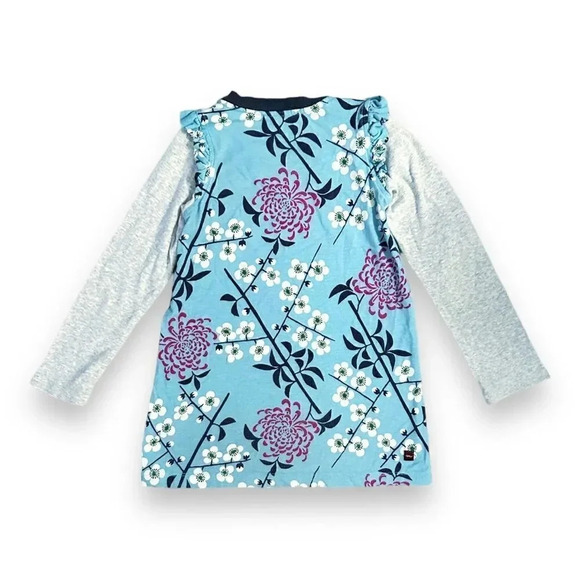 Tea Collection | Faux Layered Wrap Neck Dress (4) - Picture 4 of 6